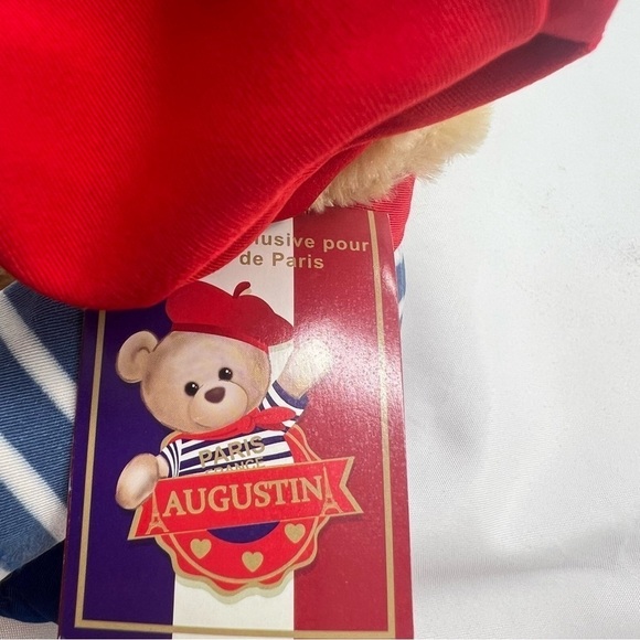Paris France Bear Keel Toys Augustin Hat Scarf New Tags - Picture 11 of 11